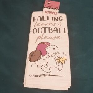 Snoopy Football kitchen towel